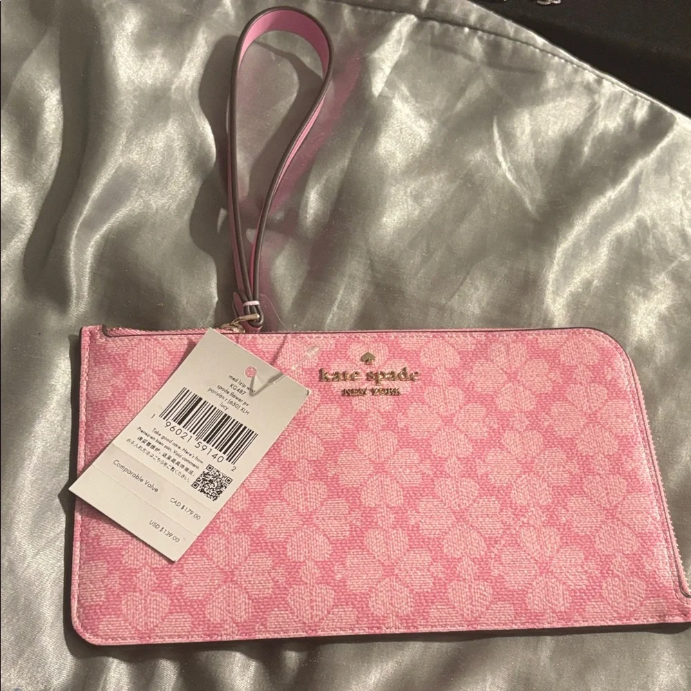 Kate Spade Floral Pink Wristlet